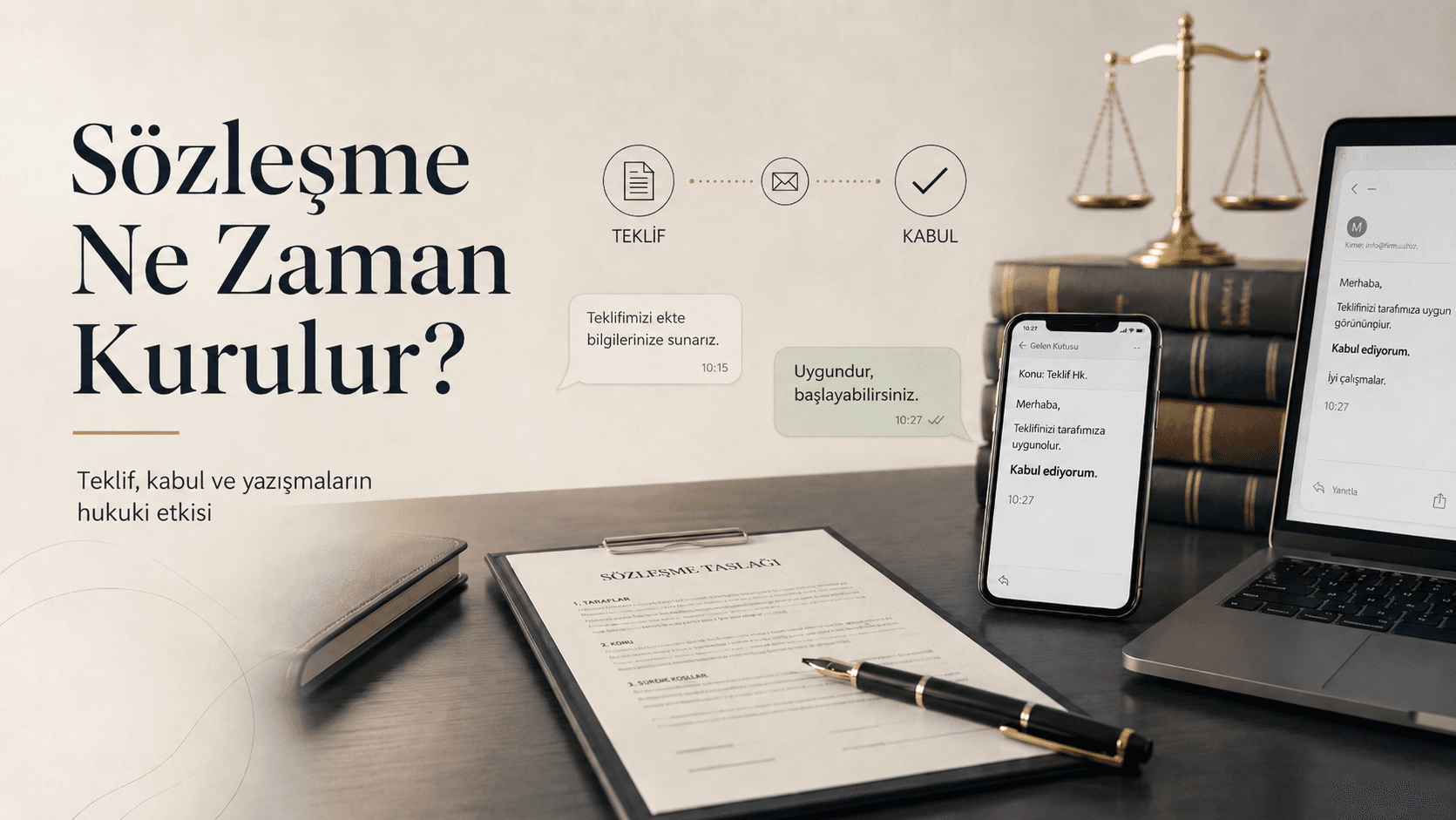 Sözleşme Ne Zaman Kurulur? Teklif, Kabul ve Yazışmaların Hukuki Etkisi